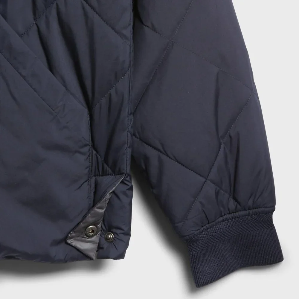 BANANA REPUBLIC WATER RESISTANT REVERSIBLE QUILTED BOMBER JACKET